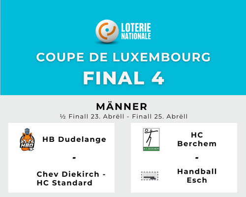 Tirage Hallef-Finalle Loterie Nationale Coupe de Luxembourg