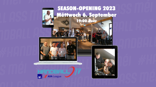 Dëse Mëttwoch 6. September ab 18:55 Livestream vum FLH Season Opening 2023