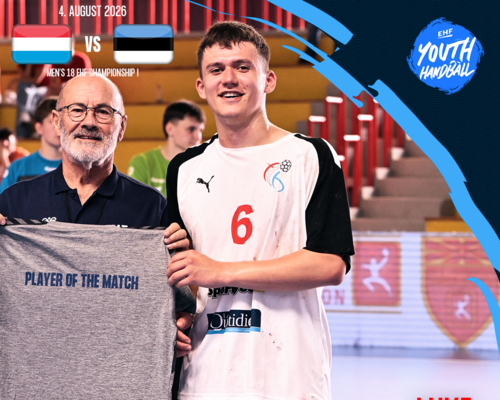 Men's 18 EHF Championship I 2026 : Respect Your Talent Lëtzebuerg 🇱🇺 - 🇪🇪 Estland