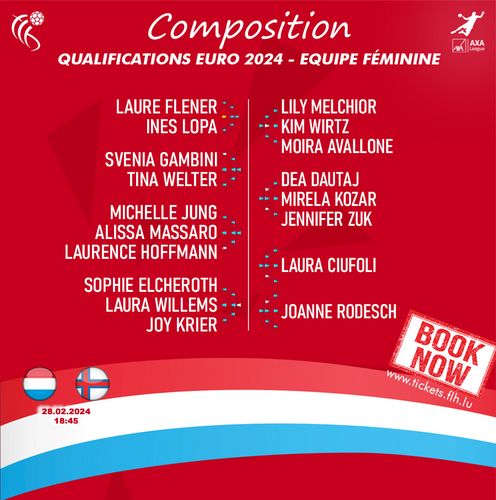 Lëtzebuerg – Färöer Inselen (Fraen) am Kader vun den Women's EHF EURO 2024 Qualifiers