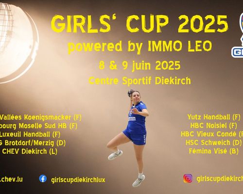 21. GIRLS‘ CUP vum CHEV Dikrech - Sonndes 8. a Méindes 9. Juni 2025 (Päischten)