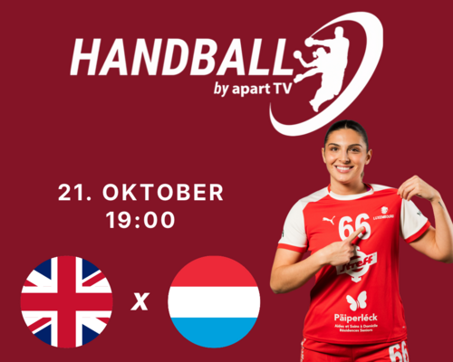 📺 Handball live ! Groussbritannien 🇬🇧 - 🇱🇺 Lëtzebuerg