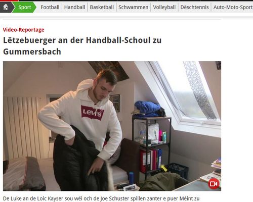 E flotte Reportage op RTL iwwert eis jonk rout Léiwen an den Handballsschoulen