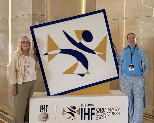 🌍🤝 Eis zwou Vizepresidentinne vertrieden d’FLH aktuell zu Kairo um Kongress vun der IHF