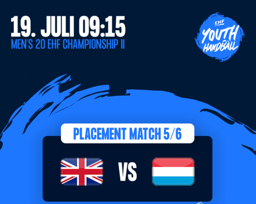 Men's 20 EHF Championship II 2026 am Kosovo : Groussbritannien 🇬🇧 - 🇱🇺 Lëtzebuerg