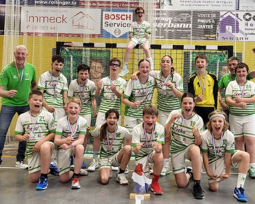 Den HC Berchem ass Champion 2024-2025 bei den U13 Mixte