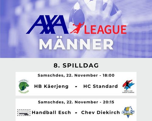 AXA League : 8. Spilldag bei de Männer