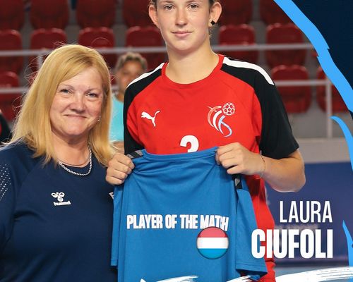 Women’s 19 EHF Championship 2025 a Georgien 🇬🇪 : RYT Player of the Match Lëtzebuerg 🇱🇺 - 🇬🇧 Groussbritannien