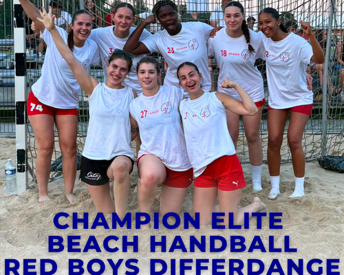 🏆 Red Boys Differdange - Champion AXA Elite Beachhandball bei de Fraen 🏖️🤾