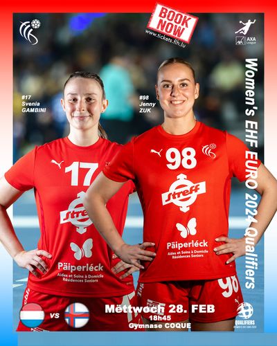 Lëtzebuerg – Färöer Inselen (Fraen) am Kader vun den Women's EHF EURO 2024 Qualifiers