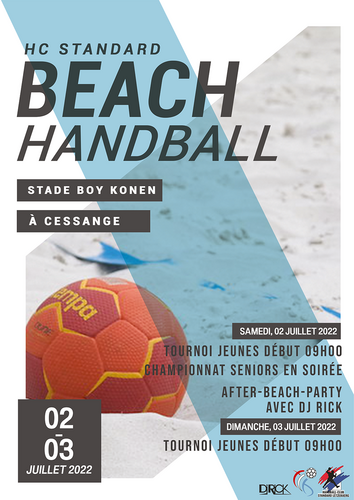 Beachhandball organiséiert vum HC Standard (2. an 3. Juli 2022)