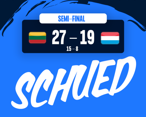 Men's 18 EHF Championship I 2026 : Littauen 🇱🇹 - 🇱🇺 Lëtzebuerg 27 - 19