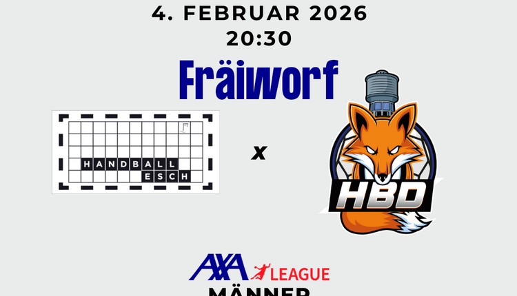 Fräi Worf beim Match ⚫️HB Esch – 🔵 HB Diddeleng