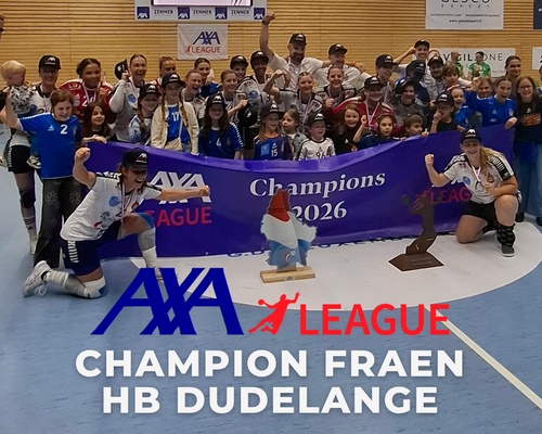 Den HB Diddeleng ass 🥇Champion an der AXA League bei de Fraen