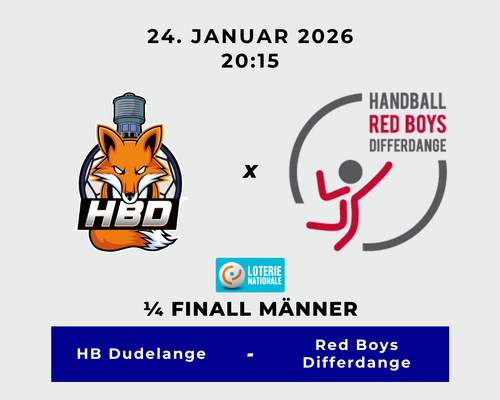 📺 Handball live! 🟢 HC Berchem – 🔵 HB Dudelange
