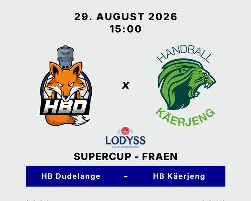 📺 Handball live ! LODYSS Supercup bei de Fraen !