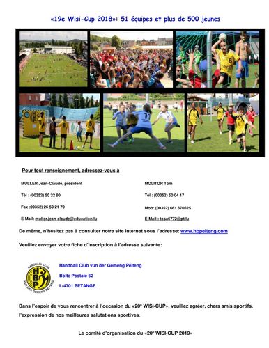 20. WISI-CUP - 15. an 16. Juni 2019