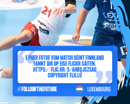Men's 20 EHF Championship II 2026 am Kosovo 🇽🇰 : Fotoe Lëtzebuerg 🇱🇺 - 🇫🇮 Finnland