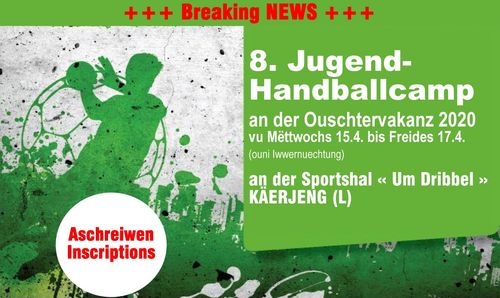 8. HBK Jugend-Handballcamp 2020 