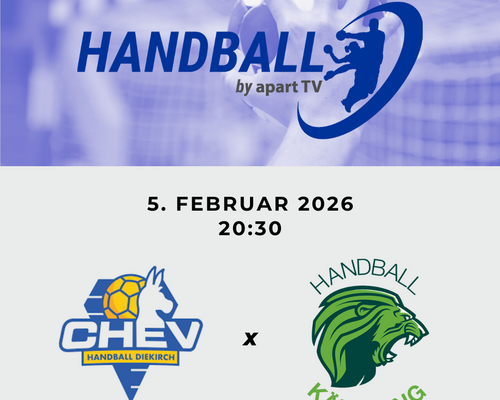 📺 Handball live! 🔵 Chev Diekirch – 🟢 HB Käerjeng