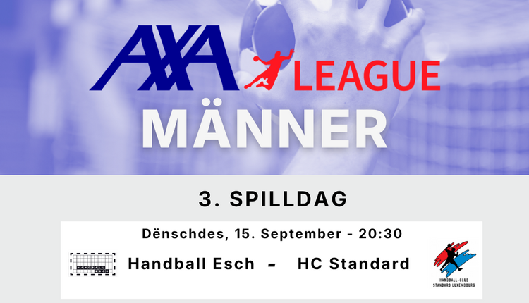 D’AXA League geet weider mam 3. Spilldag bei de Männer! 💪 🤩