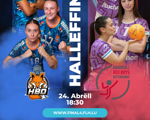 🏆 Loterie Nationale Coupe de Luxembourg – Halleffinalle bei de Fraen