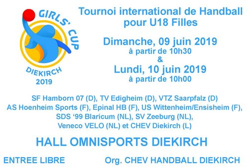 GIRLS CUP 2019 zu Dikrech den 09. an 10. Juni