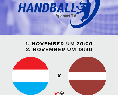 📺 Handball live ! Lëtzebuerg 🇱🇺 – 🇱🇻 Lettland