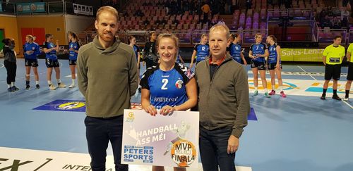 Zeimetz a Wirtz, MVP's bei den Dammen Hallef-Finalle vun der Loterie Nationale Coupe de Luxembourg