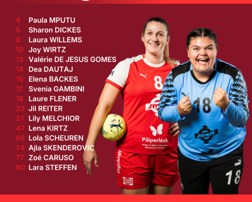 🇱🇺🔥 Eise Kader fir de Match géint Groussbritannien🤾‍♀️💪
