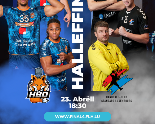 🏆 Loterie Nationale Coupe de Luxembourg – Halleffinalle bei de Männer