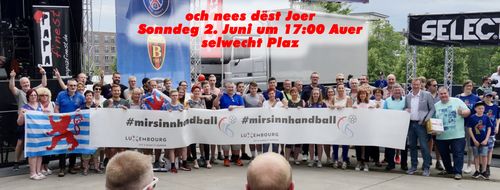 d'Lëtzebuerger Handballfrënn um EHF VELUX FINAL4 2019 zu Köln