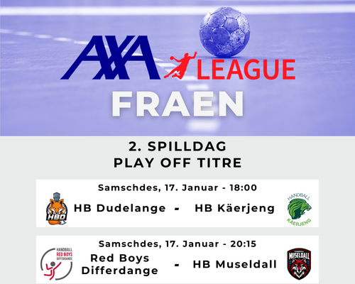 AXA League Play-Off : 2. Spilldag bei de Fraen 