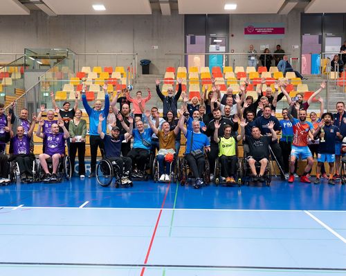 Rollstullhandball zu Diddeleng : D‘Turnéier „Grand-Est League“ huet de 24. Mee 2025 zu Diddeleng stattfonnt. 