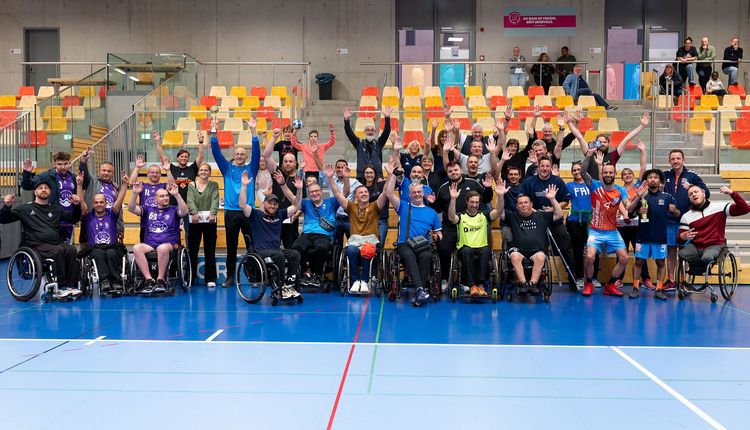Rollstullhandball zu Diddeleng : D‘Turnéier „Grand-Est League“ huet de 24. Mee 2025 zu Diddeleng stattfonnt. 