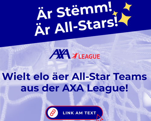 🇱🇺 D’AXA League All-Star Teams bei de Männer a Frae gi gesicht ! 🤾‍♂️🤾‍♀️