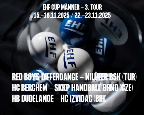 EHF European CUP 🏆bei de Männer 3. Tour