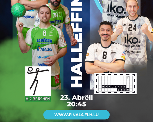 🏆 Loterie Nationale Coupe de Luxembourg – Halleffinalle bei de Männer