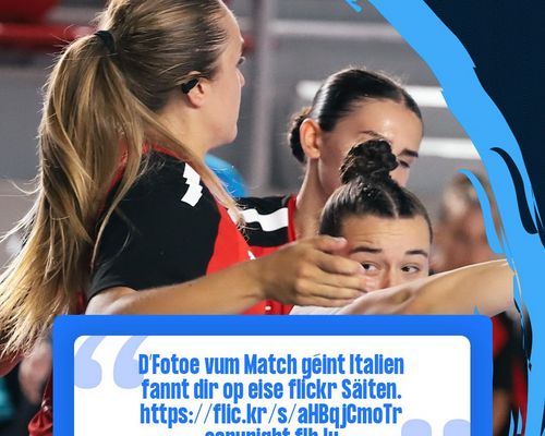 Women’s 19 EHF Championship 2025 a Georgien 🇬🇪 : Fotoe vum Match Lëtzebuerg 🇱🇺 - 🇮🇹 Italien