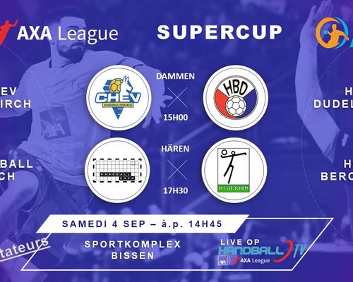 FLH SuperCup bei den Dammen a bei den Hären dëse Samschdeg zu Biissen ab 15h00 Auer