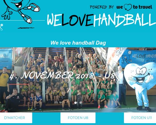 Fotoe vum We love handball Dag an der Coque (4.11.2018)