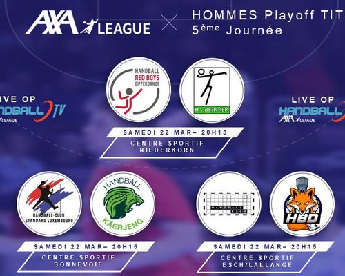 Dëse Weekend : 5. Spilldag an der AXA League Titel Playoff Männer