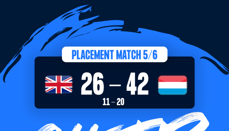Men's 20 EHF Championship II 2026 am Kosovo : Groussbritannien 🇬🇧 - 🇱🇺 Lëtzebuerg 26-42