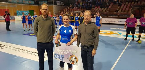 Zeimetz a Wirtz, MVP's bei den Dammen Hallef-Finalle vun der Loterie Nationale Coupe de Luxembourg