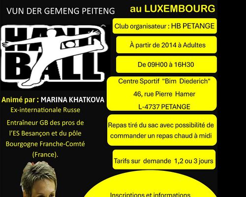 Den " HB Péiteng " organiséiert ee Stage fir GOLKIPPER a GOLKIPPERINNEN 