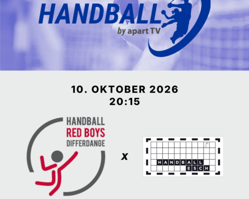 📺 Handball live! 🔴 Red Boys Differdange - ⚫ Handball Esch
