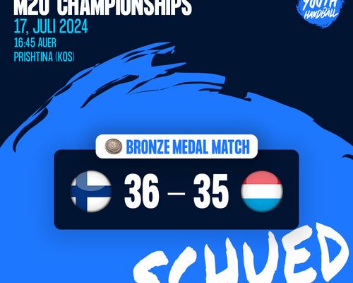 Men’s 20 EHF Championship 2024 am Kosovo (FIN-LUX 36-35)