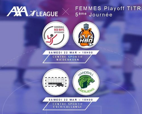 Dëse Weekend : 5. Spilldag an der AXA League Titel Playoff Fraen