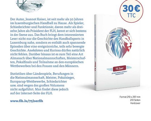 Buch 75 Joer Lëtzebuerger Handballfederatioun.
