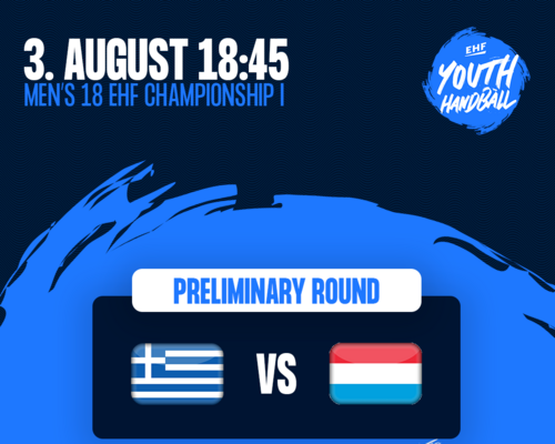 Men's 18 EHF Championship I 2026 zu Skopje : Griichenland 🇬🇷 - 🇱🇺 Lëtzebuerg